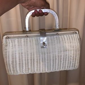 Vintage Hand made picnic bag